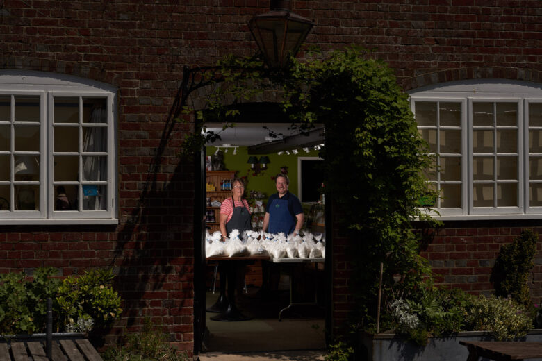 Robert & Mary Lewis, Britford Farm shop, flour sellers